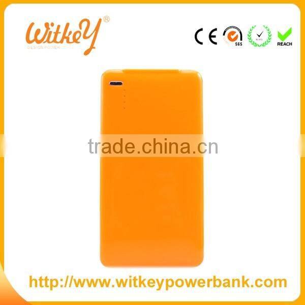 Colorful Ultra thin small USB charger Mobile Phone Power Bank
