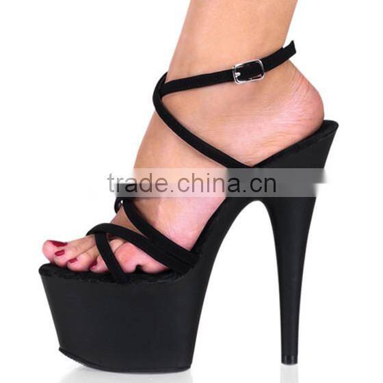 Fashion ultra high heels sandals 6 inch sexy performance Exotic Dancer Bride wedding shoes