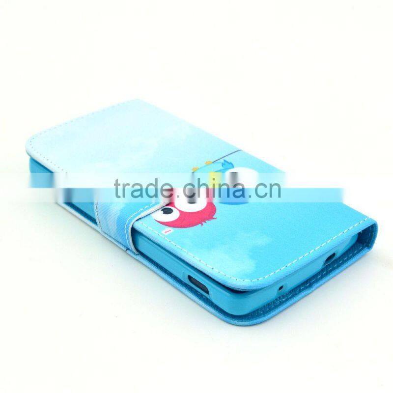 2015 Printed flip PU leather cover case for LG Nexus 5