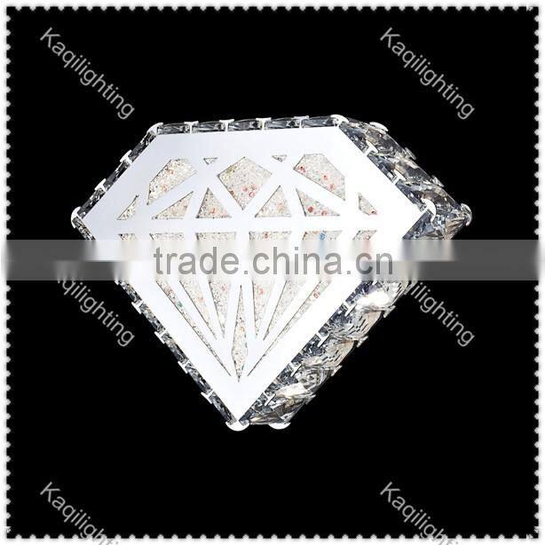 Modern simple GOLD crystal wall lamp warm Color bedroom lamp