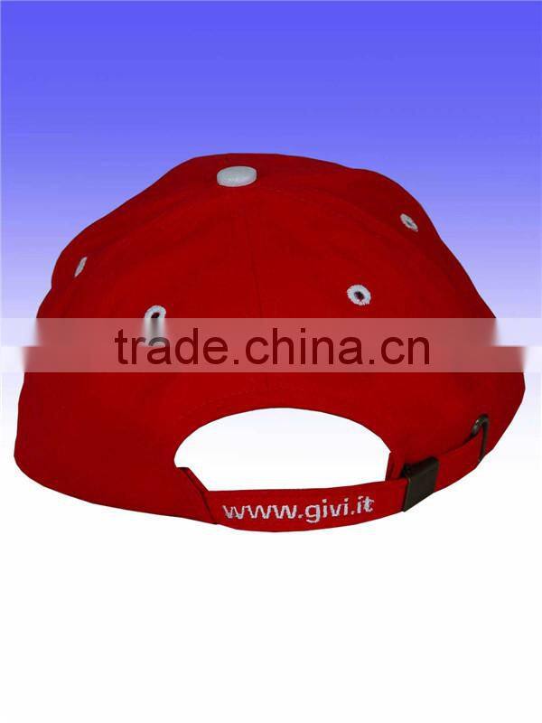 High quality fashion embroidered 100% cotton 6 panel Baseball Cap