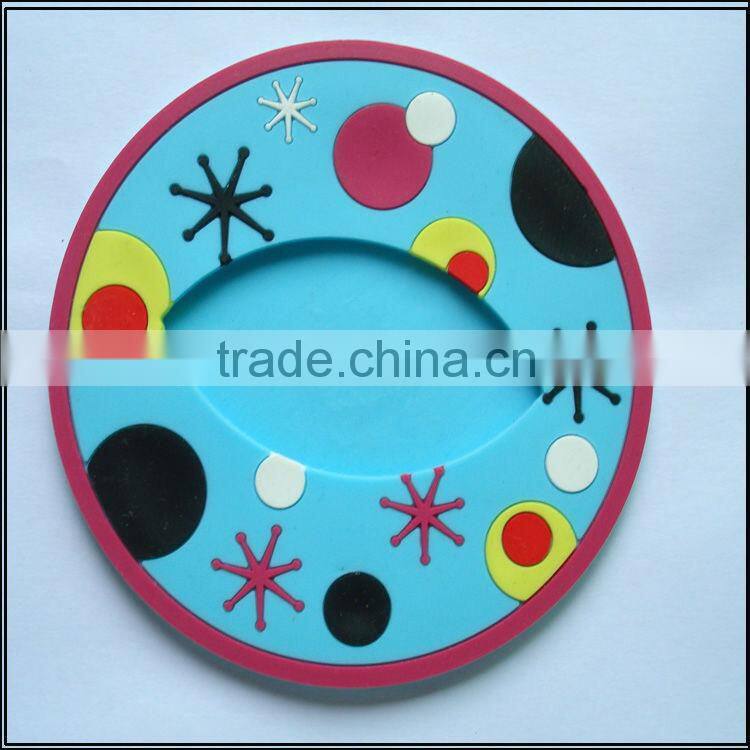 2016 popular high quality rubber 3d coaster wholesale