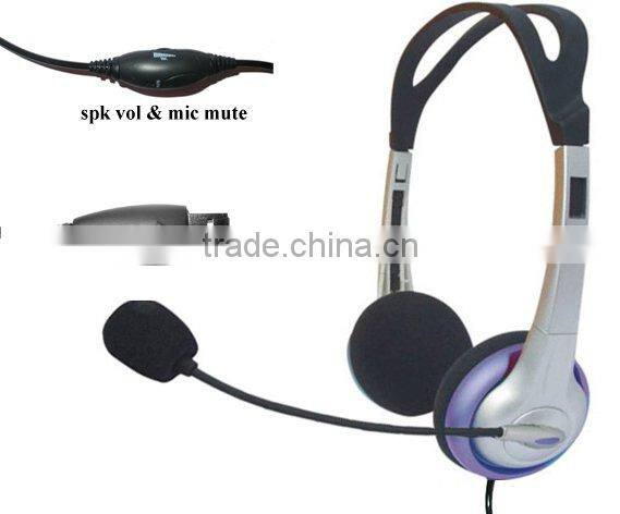 Digital Sound USB Headset for Computer USB-269C