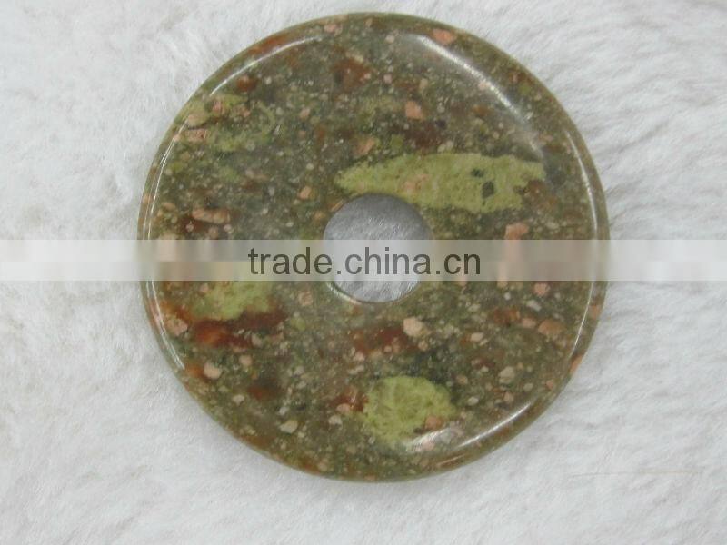 Wholesale New Unakite Jasper donut gemstone for jewelry decoration hot sale item in Thailand
