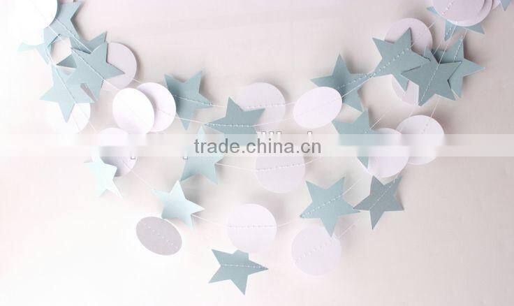 DIY Circle Paper Garland,hanging Paper Garland for party wedding home decor