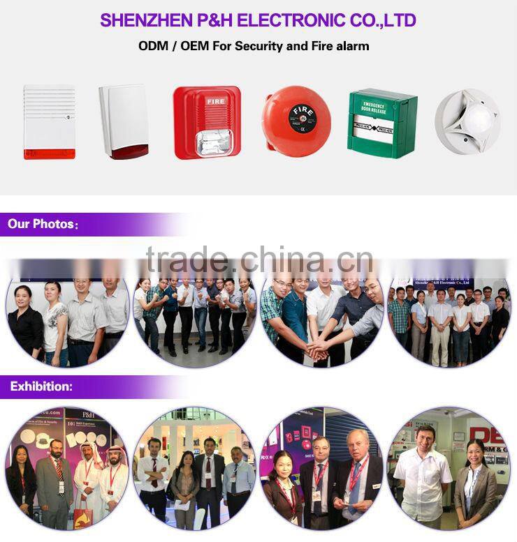 sound and flashing light siren fire alarm 24v