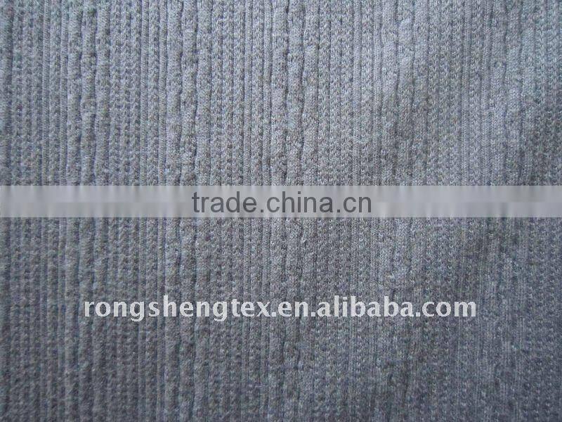 100% cotton jacquard rib