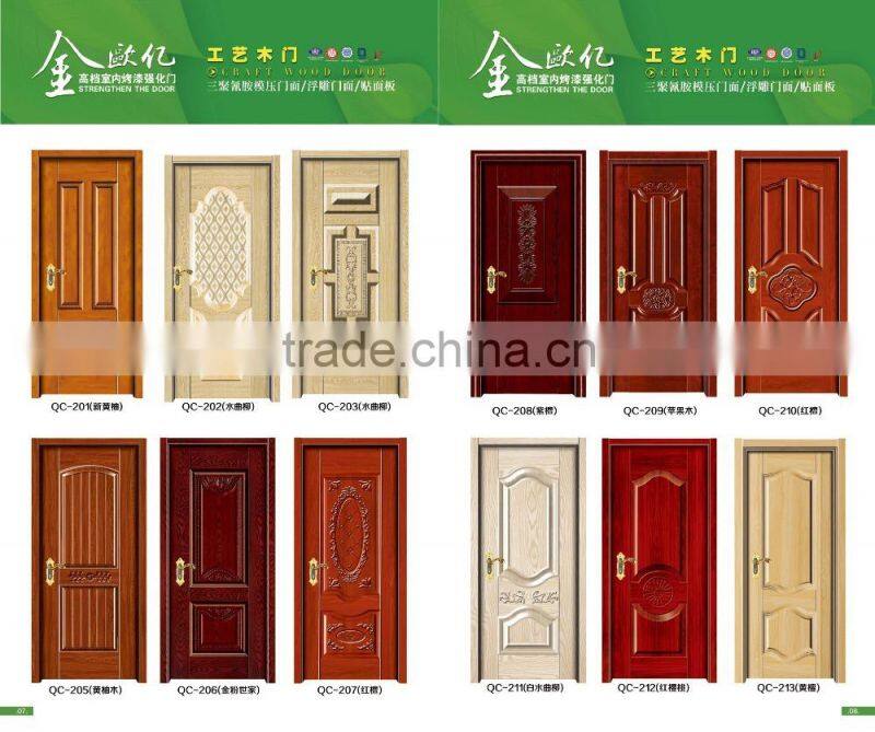 Luxurious design melamine board interior room door