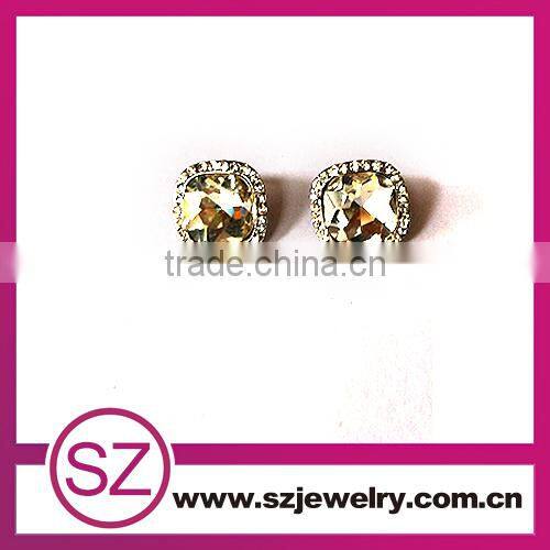 EN0064 wholesale fashion jewelry zircon micro paved heart earings alibaba china
