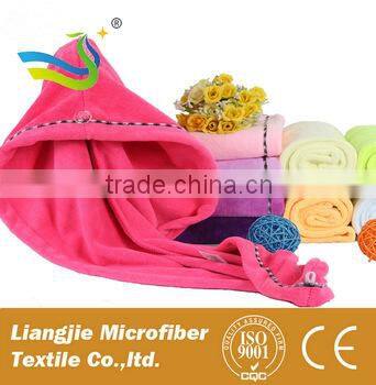 circle hair towel hair drying cap velvet foil printed wholesales