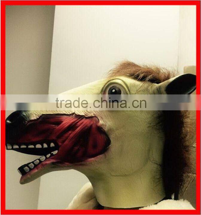 New Style Latex Halloween Scary Zombie Horse Head mask