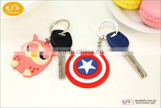 Design your own funny pvc keyring for promotional gift