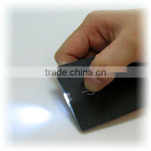 PVC card flashlight for promotional gifts