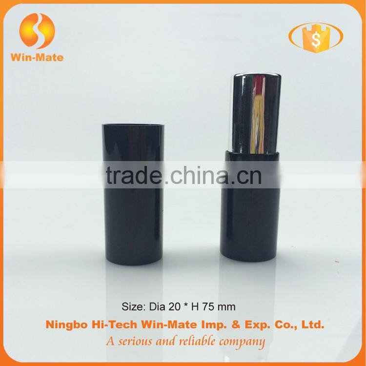 classic black plastic stick form lipstick tube