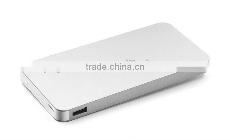 10000mAh Metal Slim Mobile Phone External Battery Power Bank