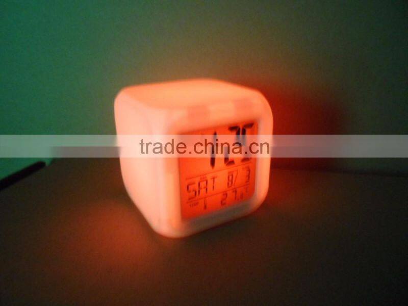 color changing projection digital alarm clock