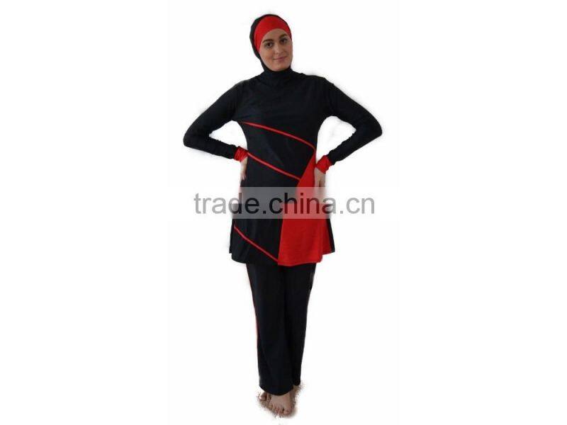 arabic women muslim islamic modest full cover swimsuit abaya