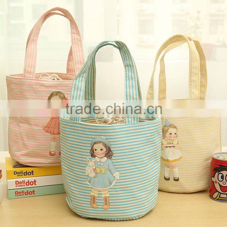 Lovely Drawstring insulated cooler bucket bag