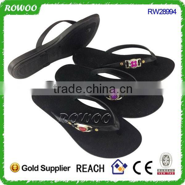 new cheap fancy snake printed women pvc injection flip flop