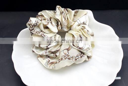 Chiffon print hair elastic elegant style