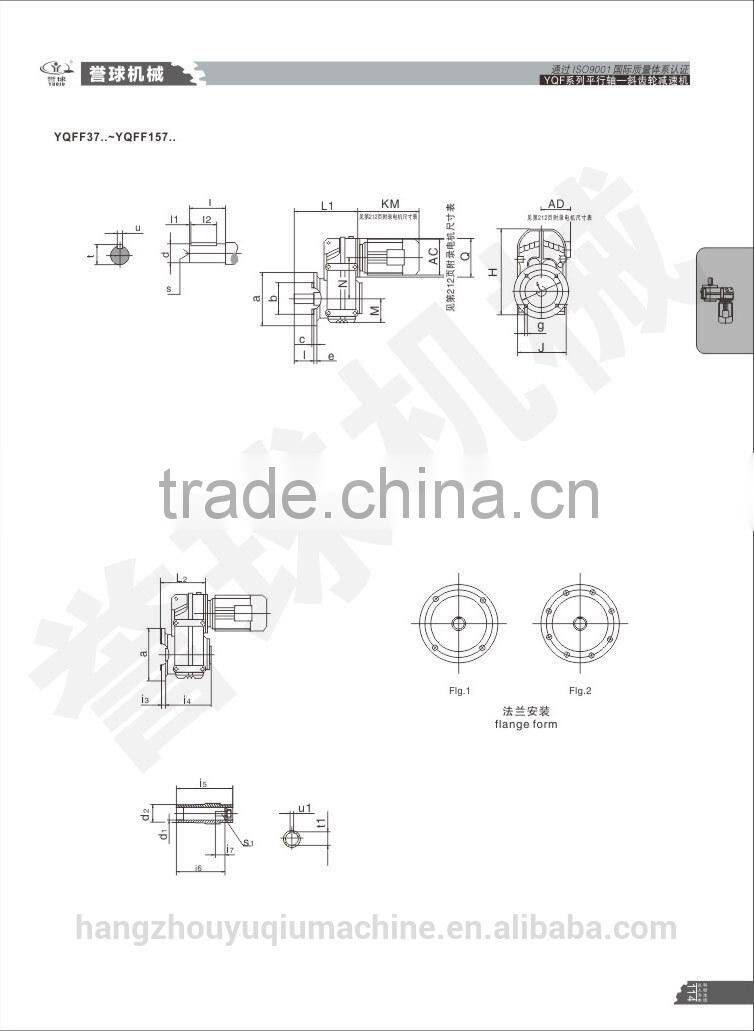Parallel Shaft Mounted gear motor