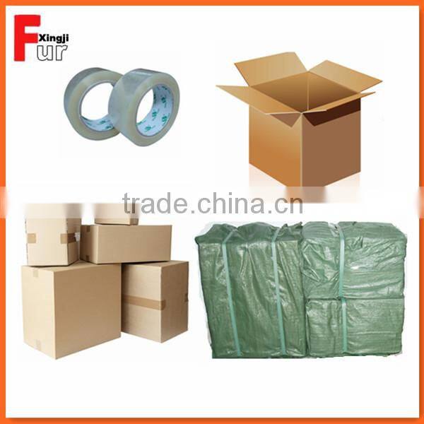 dyed fox fur strips fox trim