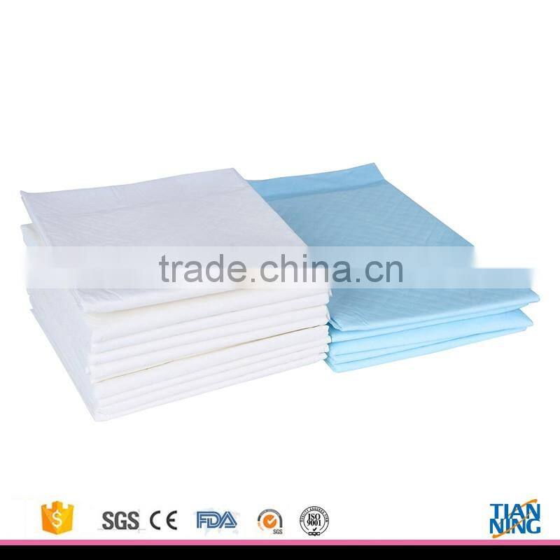 CE certificates disposable nonwoven surface hospital underpads for adult