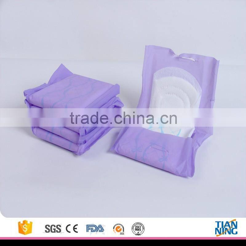 super absorbent 100% NO fluorescent medical sanitary pad panty liner napkin