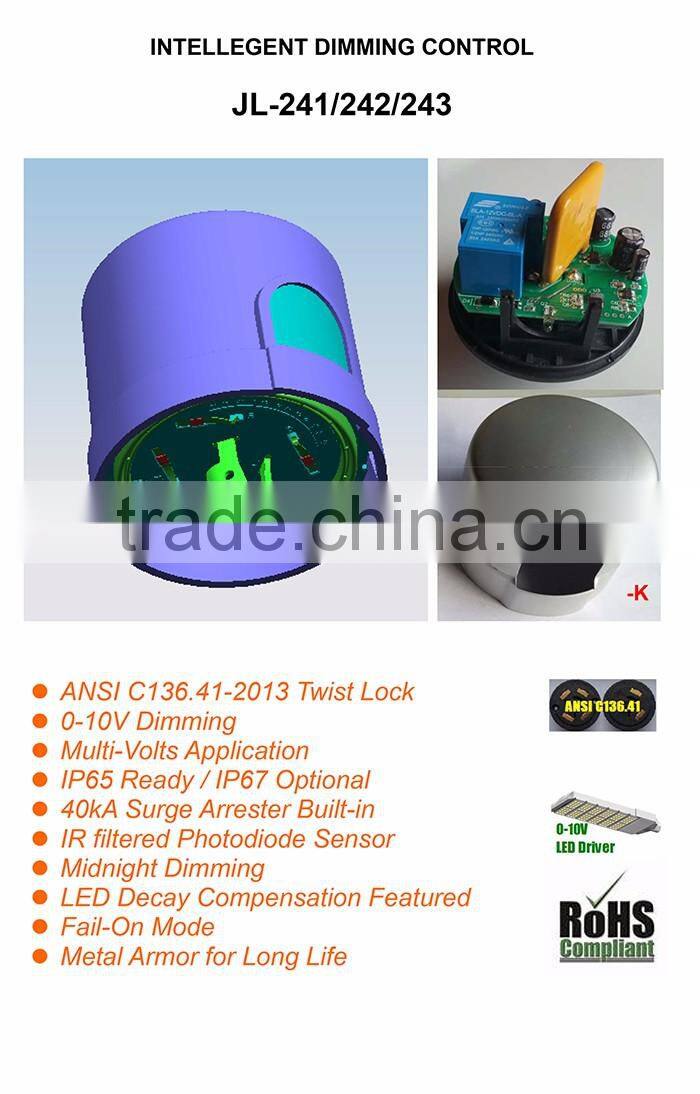 IP67 20amp Thermal Photocell Switch Twist-lock Photocontrol for led street light