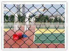 chain link fence with barbed wire