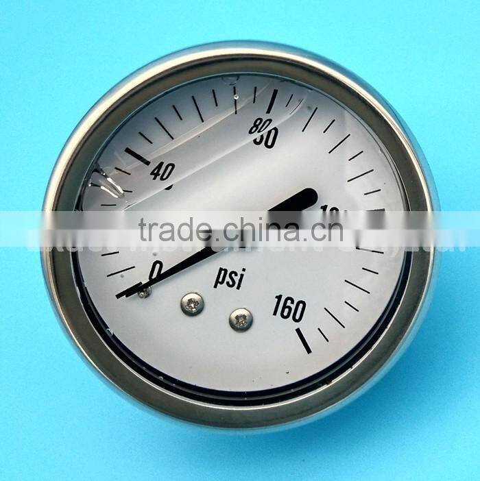 63mm Back Entry Bourdon Tube Liquid Filled Pressure Gauge