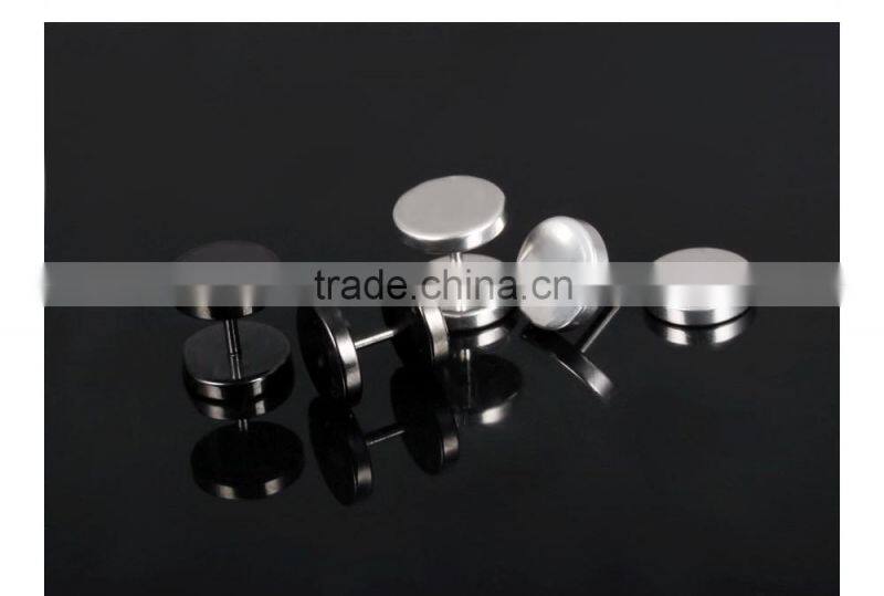 2016 men wedding suits pictures 316L stainless steel round new design earring for men