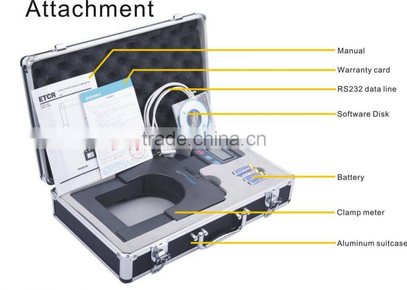 ISO CE ETCR7100 Super Large Caliber Leakage Clamp Meter