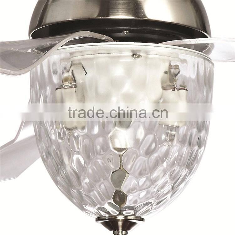 simple invisible ceiling fan lamp for dinning room / guest room