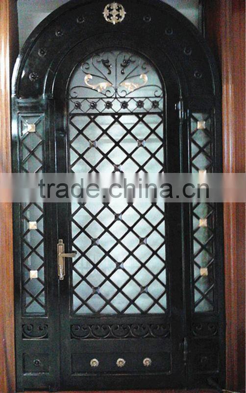 Top-selling artistic wrought iron double gate