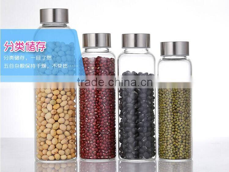 new style single wall glass water bottleZH-SG280