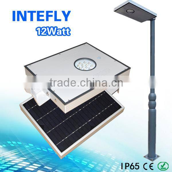 all in one 12w solar power lamp, solar power fluorescent lamp