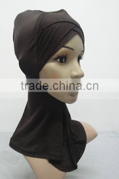 C048 new style double cross ninja inner underscarf,full underscarf to cover neck