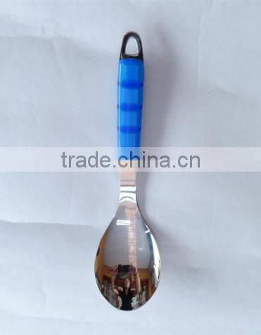 Lastest 4-PC stainless steel cooking tools with colorful plastic handle