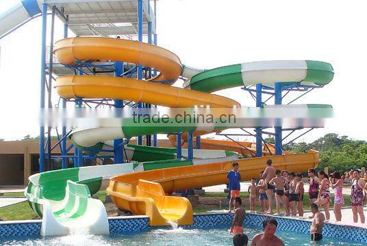 2016 China Hot-Sale Theme Park Fiberglass Spiral Water Slide