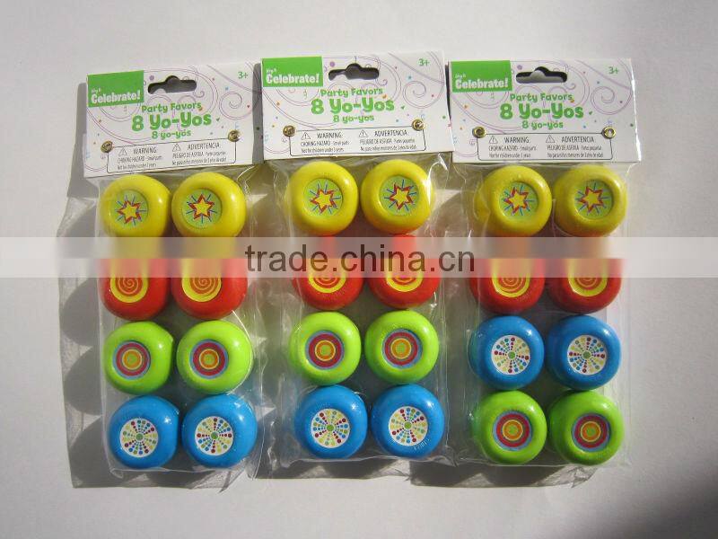 2015 HOT SALE plastic mini yoyo ball retractable yoyo ball