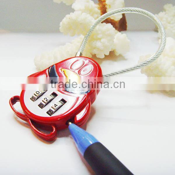 CH-QQ adjustable digital password cute padlock for travel bag