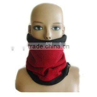 plain color knitted winter neck warmer scarf