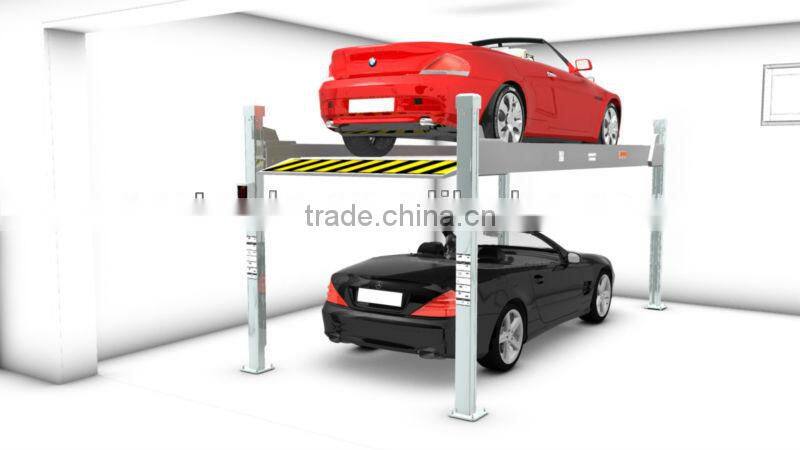 Mobile 4 column auto parking lift