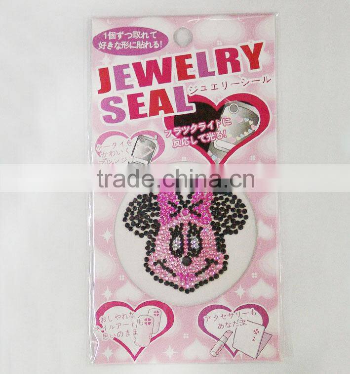 Kids DIY high-quality beautiful flower mobile phone diamond sticker