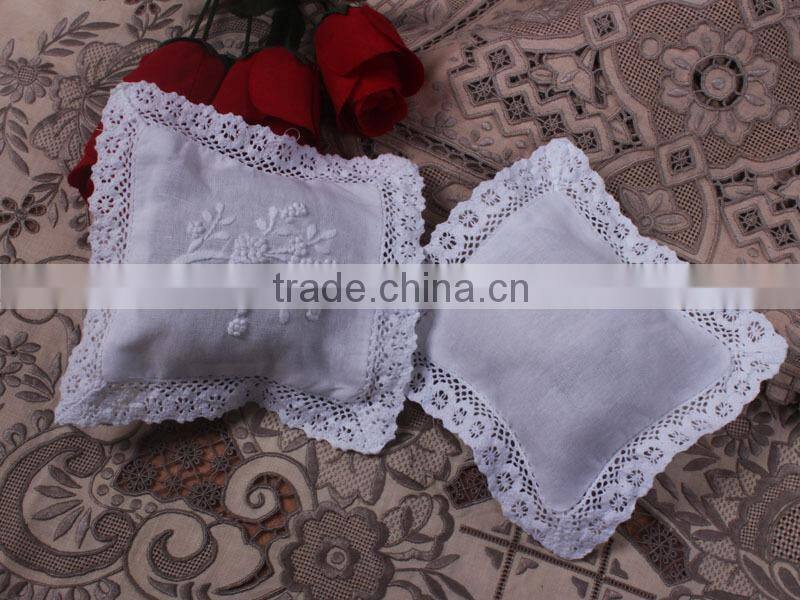 cotton white Hand made Lavender Bags with lace