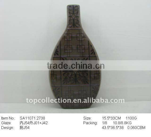 ceramic red color vase