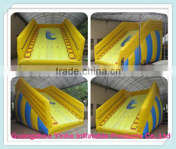 0.55mm pvc tarpaulin giant inflatable zorb ball ramp for commercial use