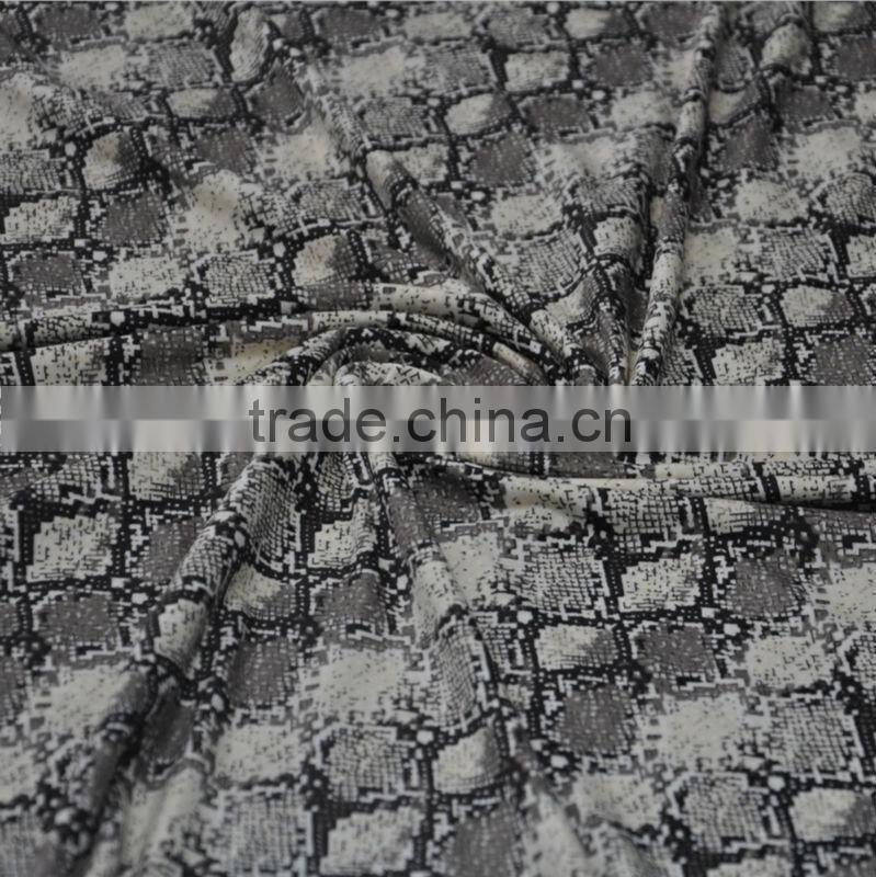 sexy animal design abstract snake digital printed fabrics