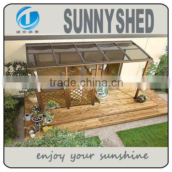 Super easy to DIY for shade with aluminum for patio cover more than good canvas awnings